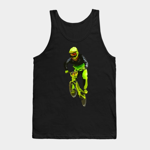 bmx lime green Tank Top by rickylabellevie